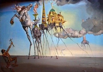 La Tentación de San Antonio Salvador Dalí Pinturas al óleo